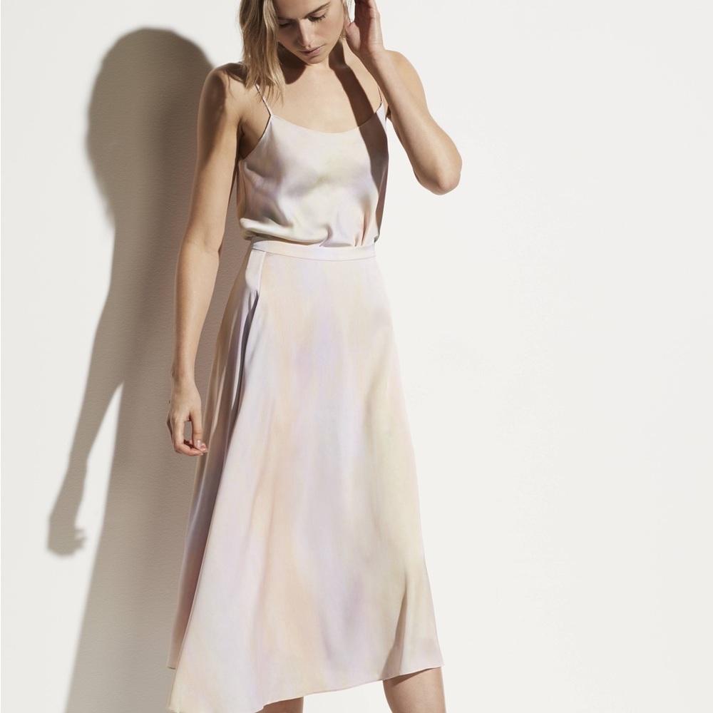 Vince Rainbow Wash Drape Skirt